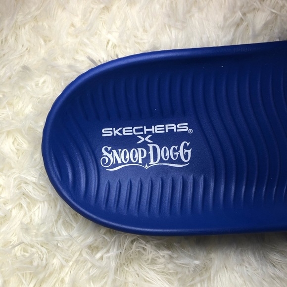 Skechers Snoop Dog Dr Bombays Mens Blue Slide Sandals size 9 & 10 NWT - Picture 7 of 16